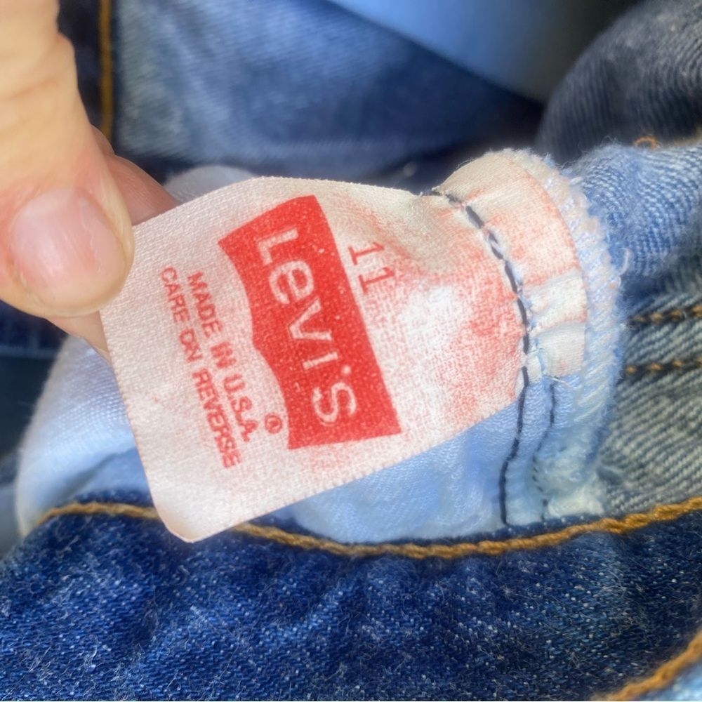 Levi's 17501 vintage made in USA Women's High Rise Jeans in Deep Blue size 11 - Picture 5 of 14